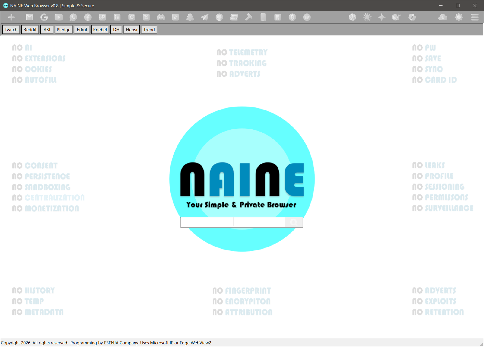 NAINE Light Screenshot